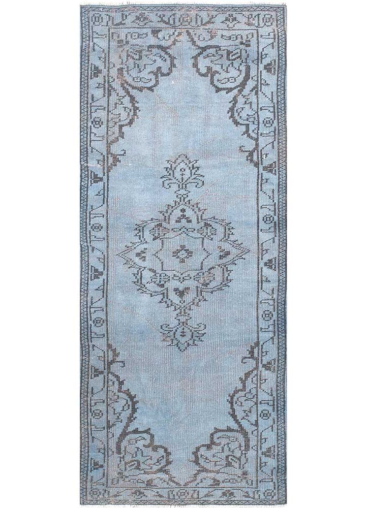 Vintage Blue Hand Knotted Wool Rugs Pae1727 Jaipur Rugs USA