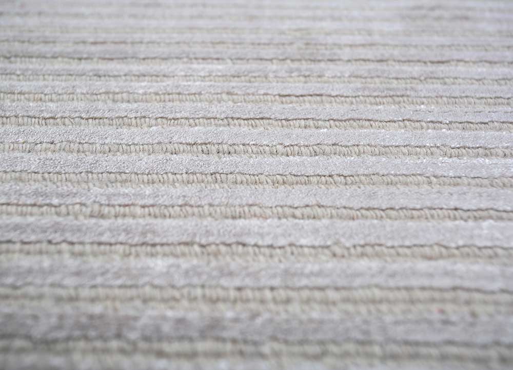 basis grey and black wool and viscose hand loom Rug - Loom