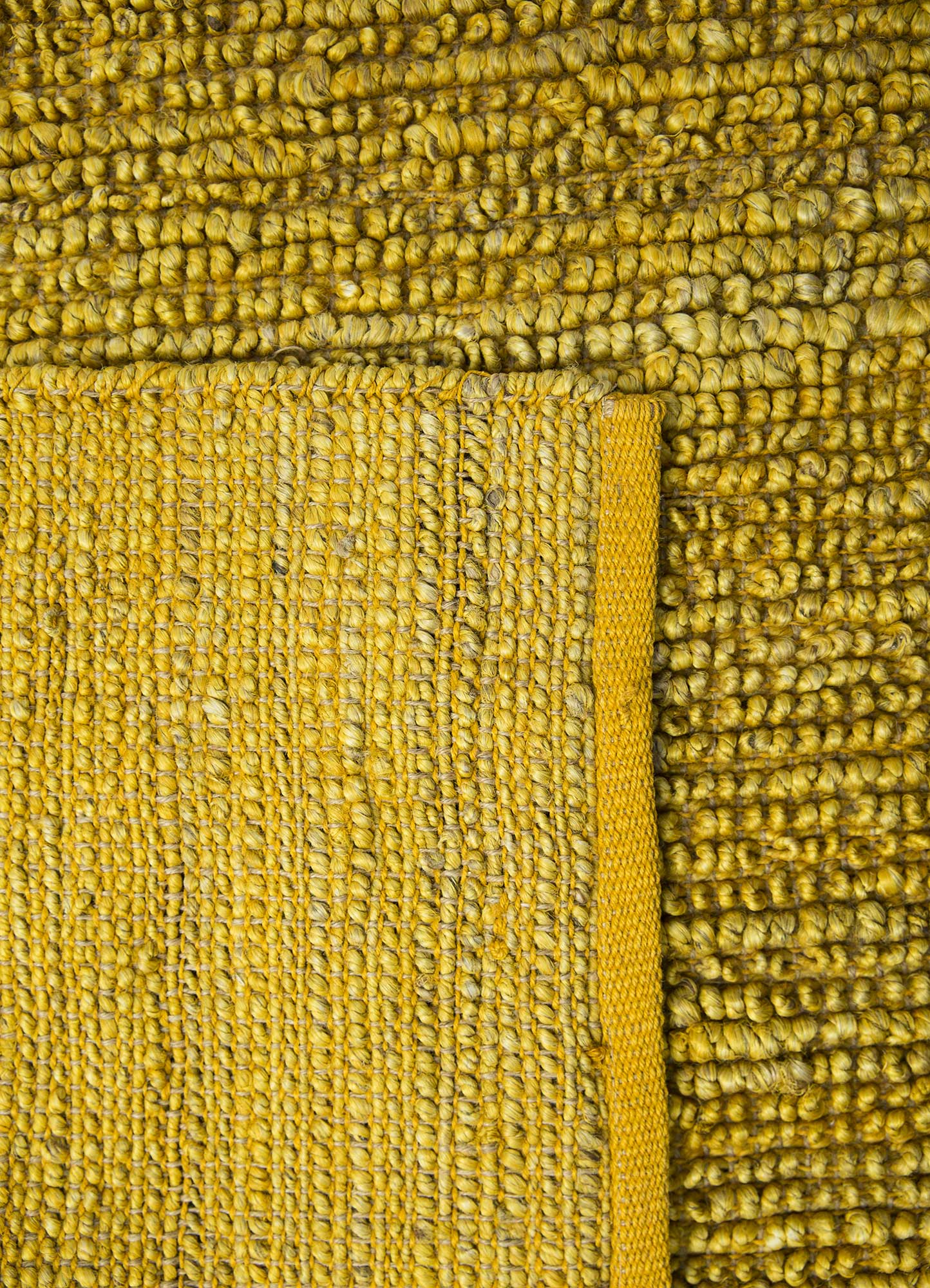abrash gold jute and hemp flat weaves Rug - Perspective