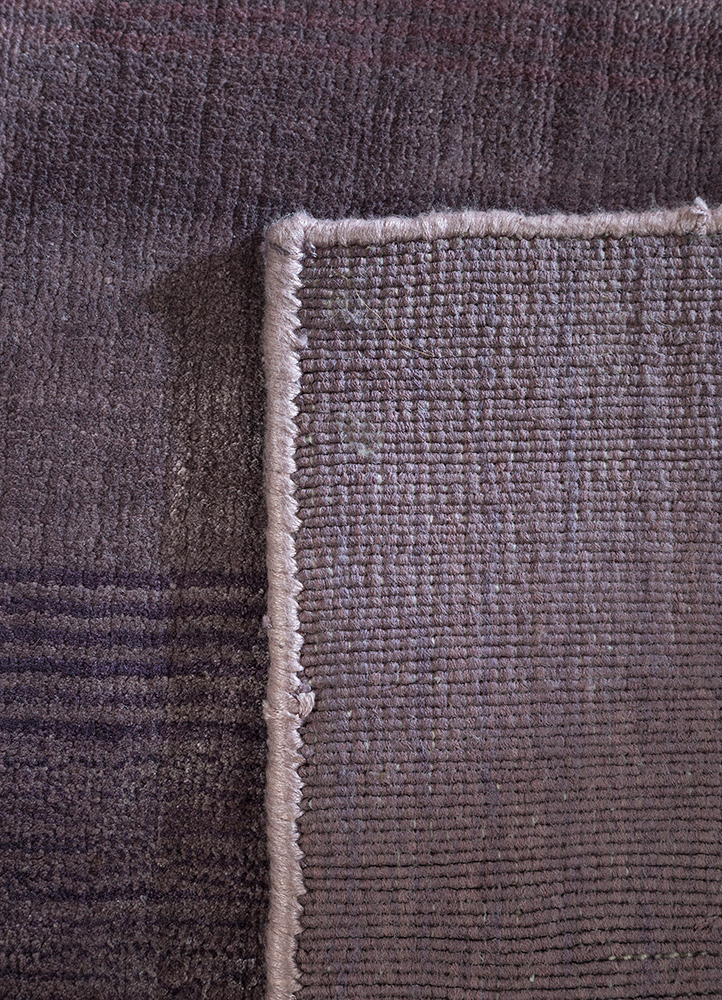 yasmin beige and brown viscose hand loom Rug - Perspective