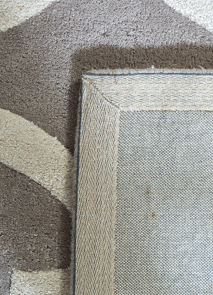 contour  wool and viscose hand tufted Rug - Perspective