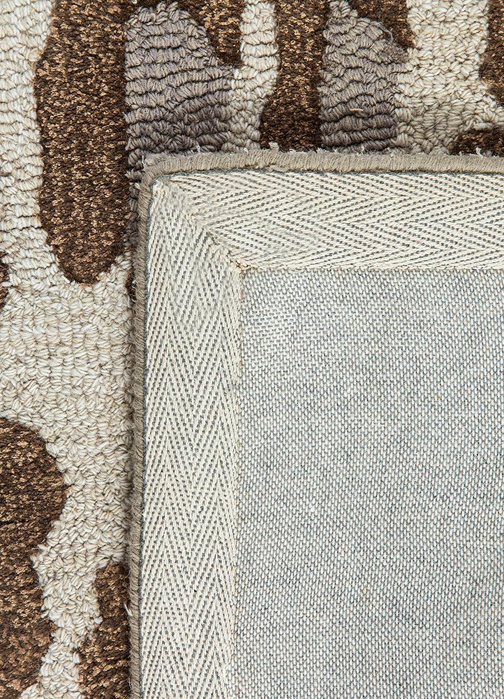 village by artemis ivory wool and viscose hand tufted Rug - Perspective